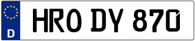 Truck License Plate